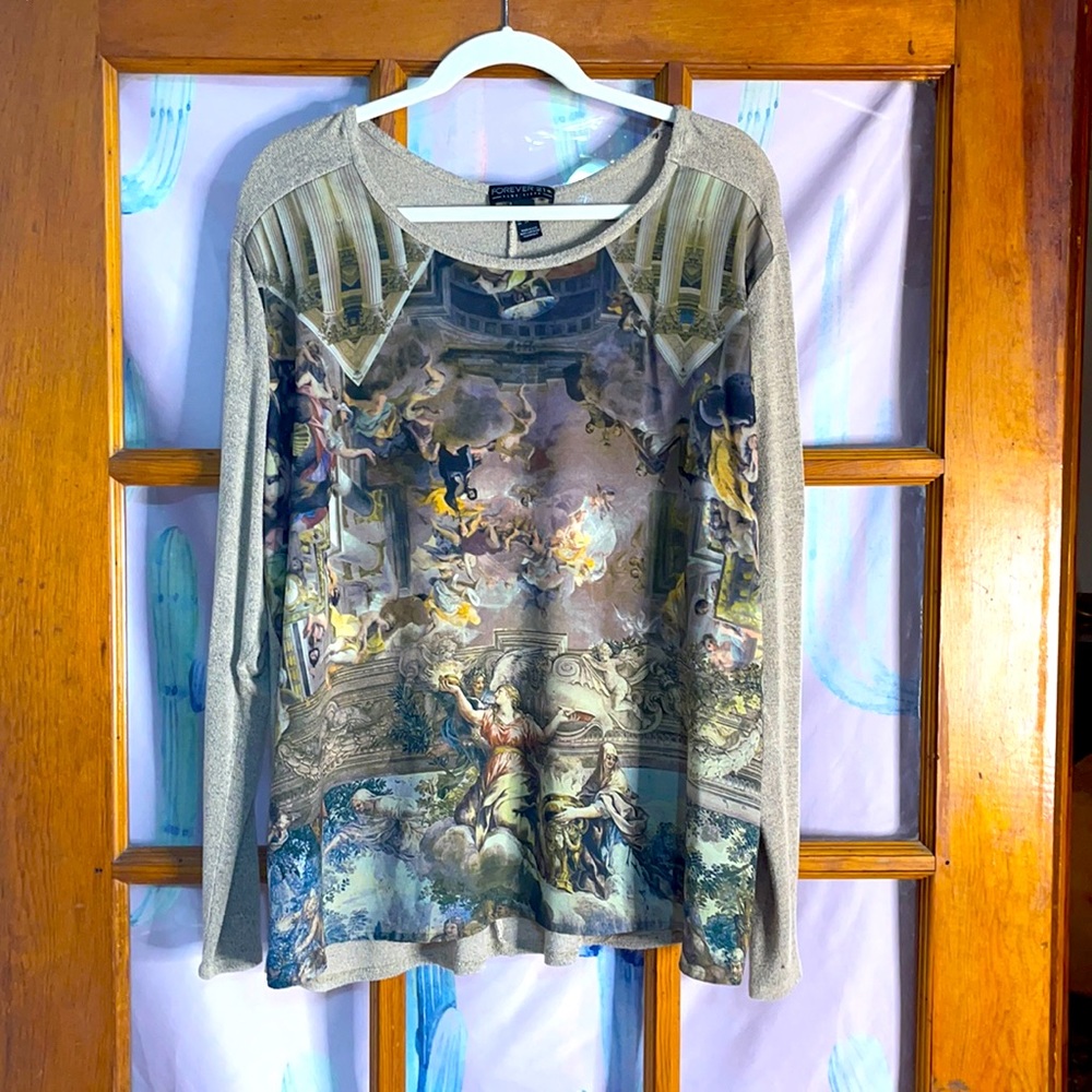 plus size cupid long sleeve shirt